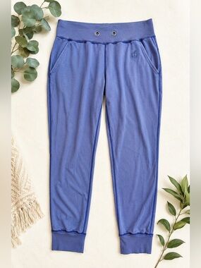 Green Apple Athleisure Lounge Joggers Bamboo Organic Cotton Blue Cozy M D73